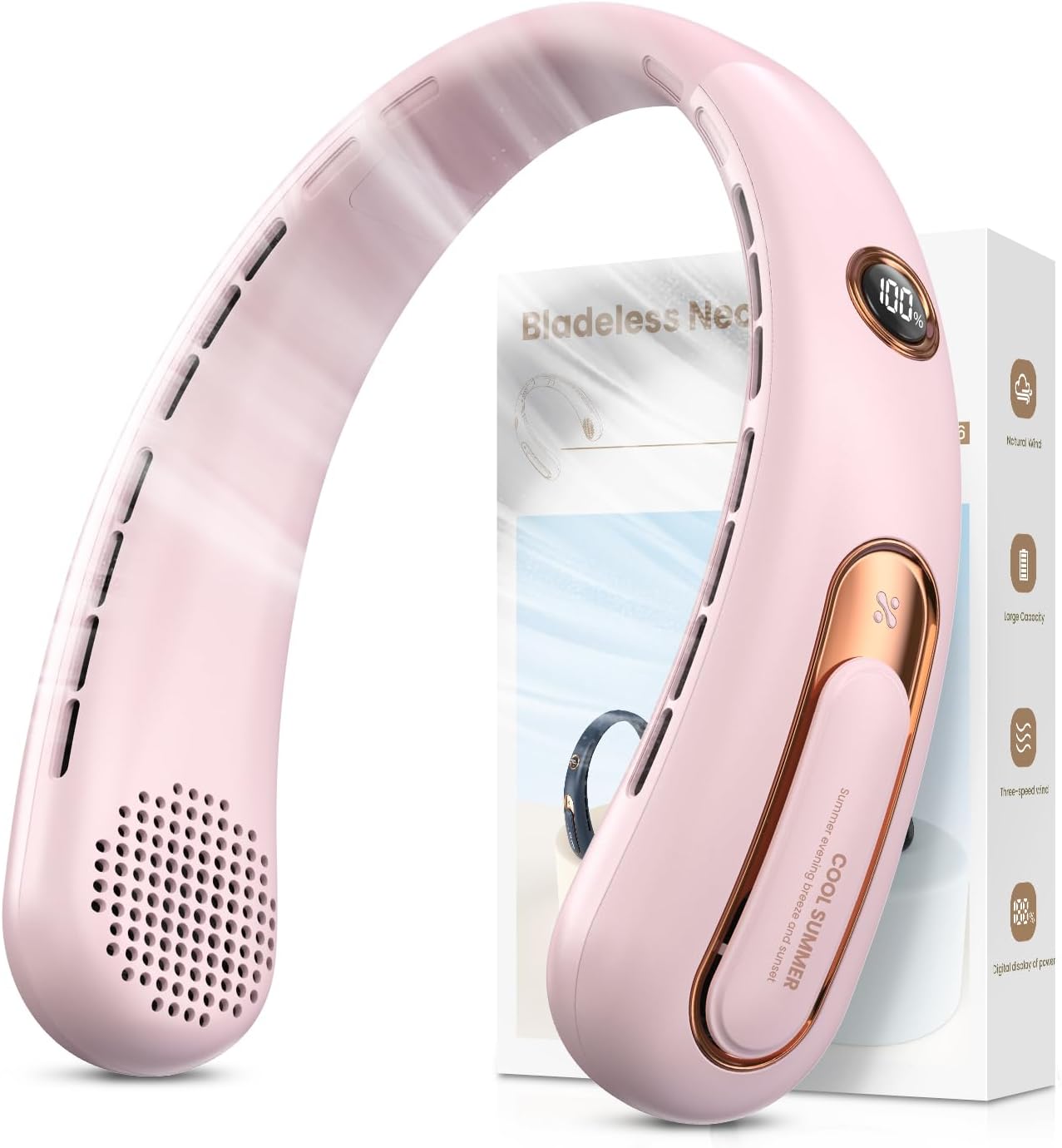 Draagbare Nekventilator (Bladeless & USB)