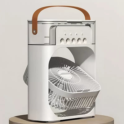 Draagbare Luchtkoeler & Bevochtiger (500ml, Oplaadbaar & USB)