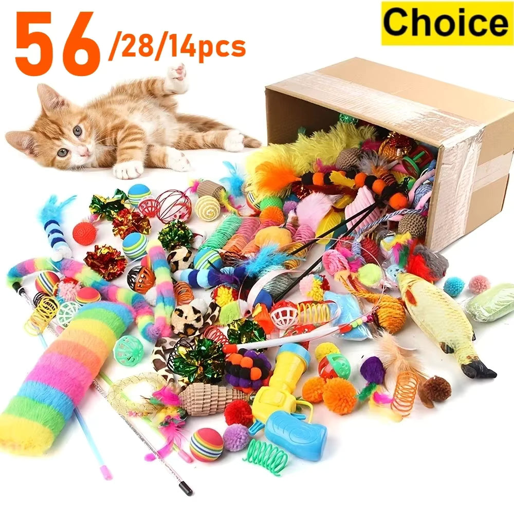 🐾 Katten Speelgoedset - Verrassingsmix Collectie