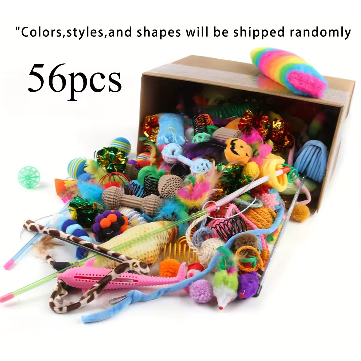 🐾 Katten Speelgoedset - Verrassingsmix Collectie